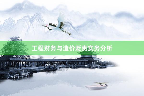 工程财务与造价贬责实务分析